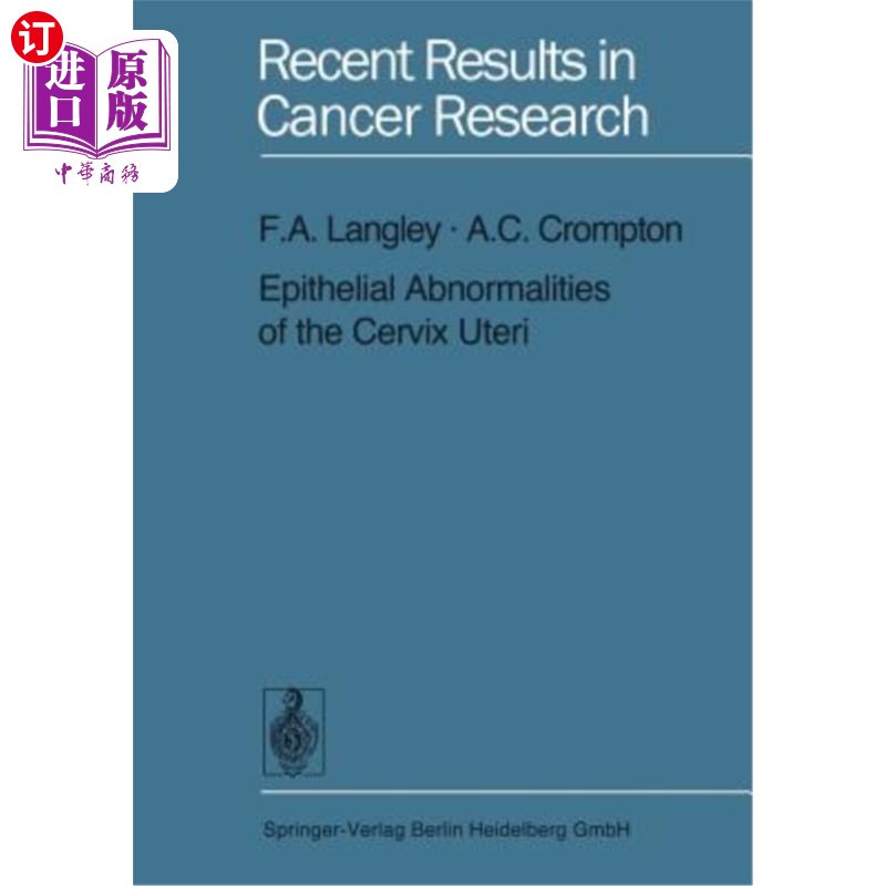 海外直订医药图书Epithelial Abnormalities of the Cervix Uteri 宫颈上皮异常