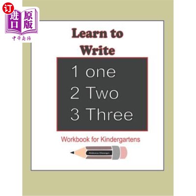 海外直订Learn to Write 123: Workbook for Kindergartens: This workbook is for kindergarte 学习写123:幼儿园练习册:本