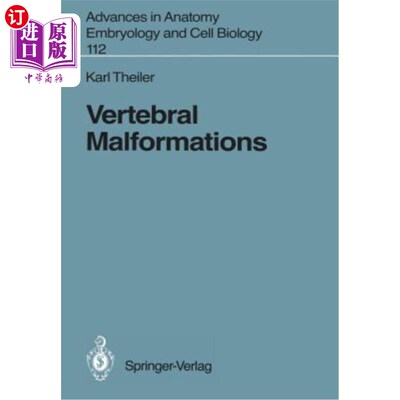 海外直订医药图书Vertebral Malformations 椎畸形