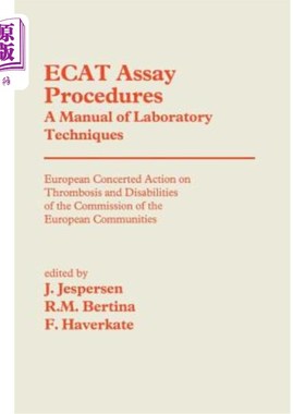 海外直订医药图书Ecat Assay Procedures a Manual of Laboratory Techniques: European Concerted Acti Ecat分析程序实验室