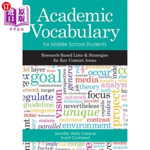 海外直订Academic Vocabulary for Middle School Students: Research-Based Lists and Strateg 中学生学术词汇：基于研究的