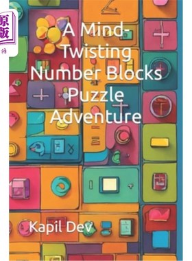海外直订A Mind-Twisting Number Blocks Puzzle Adventure 一个令人费解的数字块拼图冒险