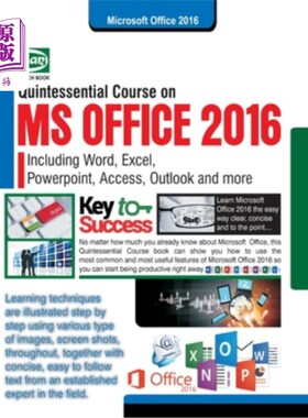 海外直订MS Office 2016 Quintessential Course (Withfree DVD) MS Office 2016精粹课程(免费DVD)