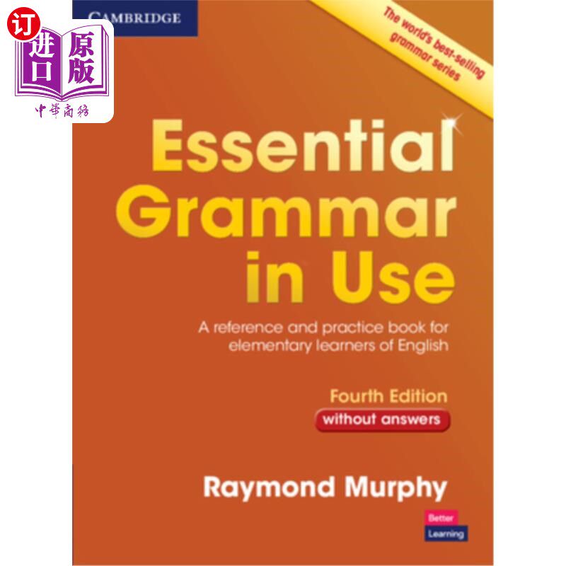 海外直订Essential Grammar in Use Without Answers: A Reference and Practice Book for Elem 基本语法使用无答案:初级英