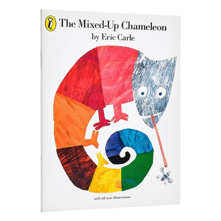 【中商原版】艾瑞卡尔 拼拼凑凑的变色龙 英文原版 The Mixed-up Chameleon 自我认知与肯定 亲子故事绘本 3-6岁