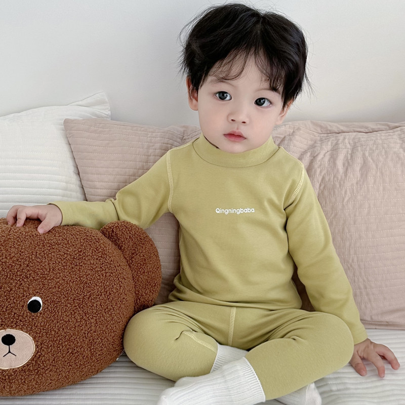儿童秋衣秋裤半高领无骨男女童保暖内衣宝宝纯棉睡衣套装秋冬打底,童装/婴儿装/亲子装,内衣套装,淘宝优惠券,粉丝福利购,淘宝优惠卷