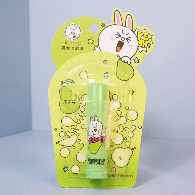 曼秀雷敦果香润唇膏梨子味保湿滋润可爱卡通润唇膏3.5g（26年8月,美容护肤/美体/精油,润唇膏,淘宝优惠券,粉丝福利购,淘宝优惠卷