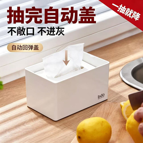 bdo家用纯白简约北欧ABS材质纸巾