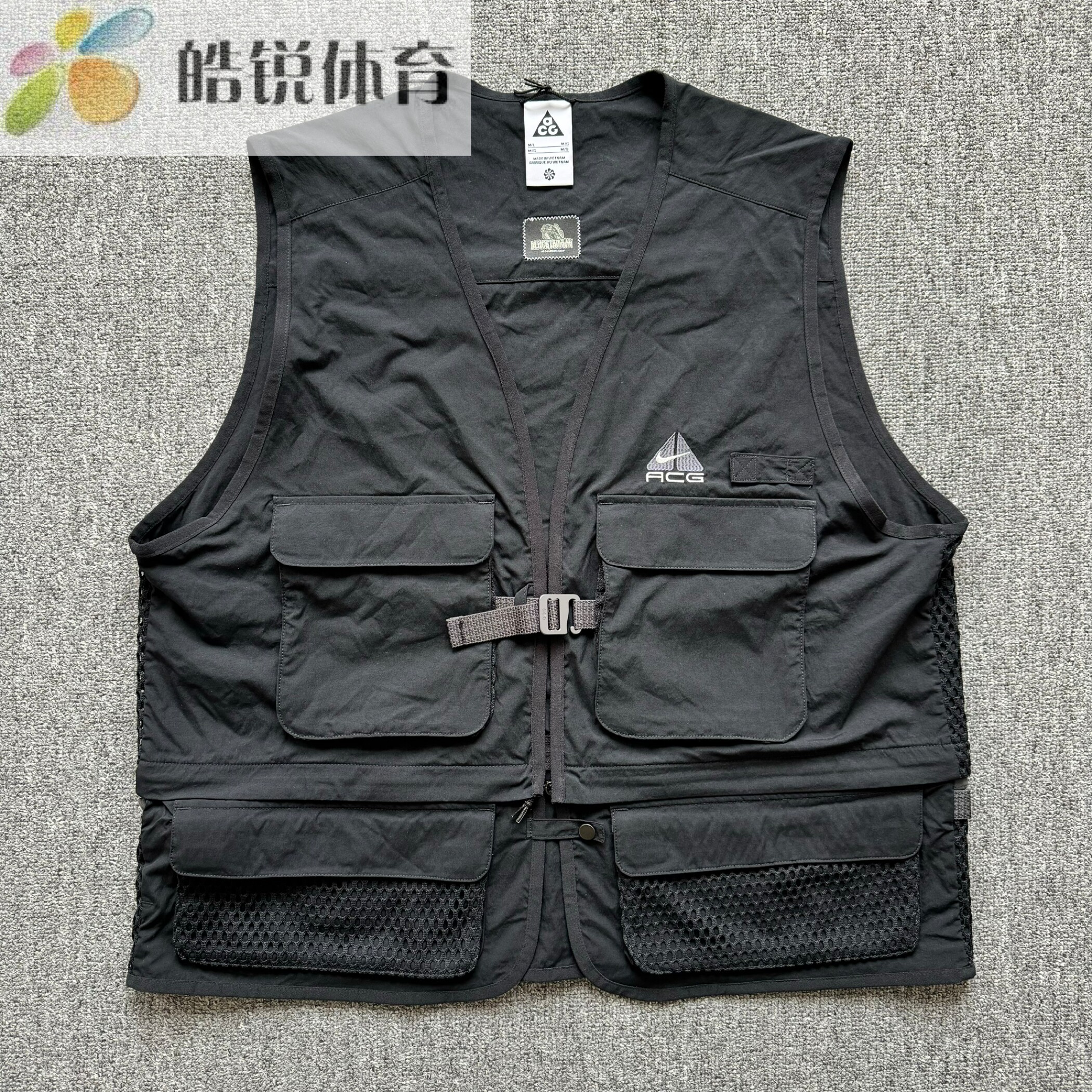 Nike ACG耐克男子刺绣运动休闲百搭透气多口袋马甲HJ2878-010