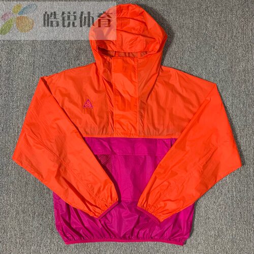 Nike ACG耐克男子刺绣标半拉链连帽套头防水冲锋衣夹克外套CD7635