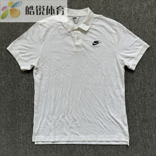 CJ4457 Nike T恤POLO衫 PQ耐克男子全棉纯白休闲运动短袖 100 Club