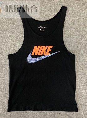 皓锐体育 耐克 Nike 男子大Logo纯棉透气无袖背心T恤 DD1345-010
