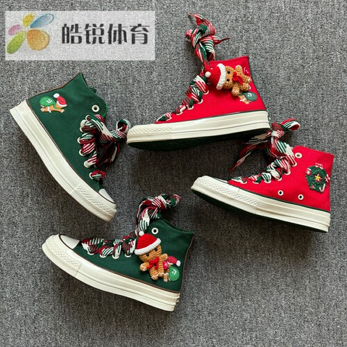 CONVERSE匡威1970S新款圣诞限定玩偶男女帆布鞋A12454C A12455C