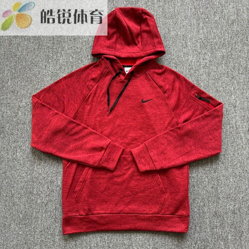 Nike Therma-Fit耐克男加绒保暖连帽刺绣运动休闲卫衣DQ4835-677