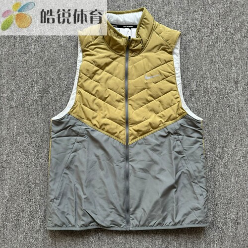 Nike 耐克男子秋冬跑步训练运动休闲保暖棉马甲背心DD5648-379