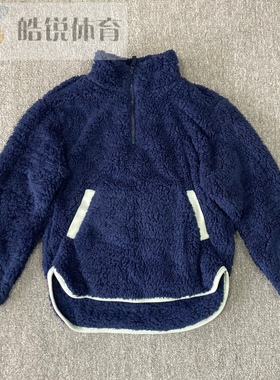 皓锐体育 Gap 女子仿羊羔绒休闲冬季保暖半拉链套头卫衣 620499