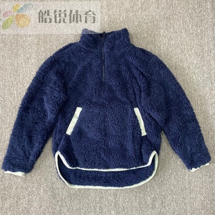 保暖半拉链套头卫衣 女子仿羊羔绒休闲冬季 620499 Gap 皓锐体育