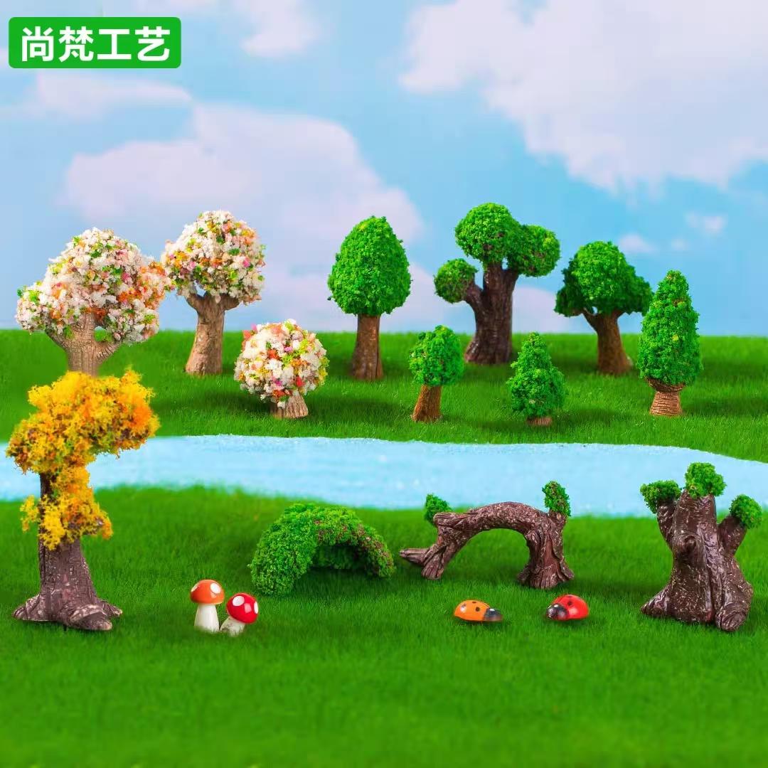 微缩植物迷你松树盆景迎客松树洞