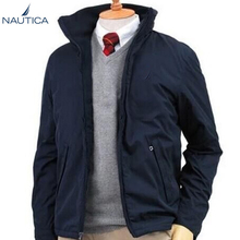 nautica/诺帝卡男士外套冬季棉衣短款商务休闲男装加绒加厚夹克男