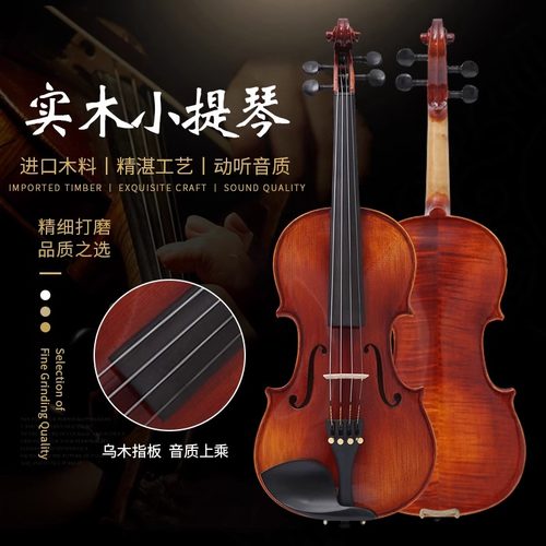 蔡氏v02全初学者实木小提琴入门