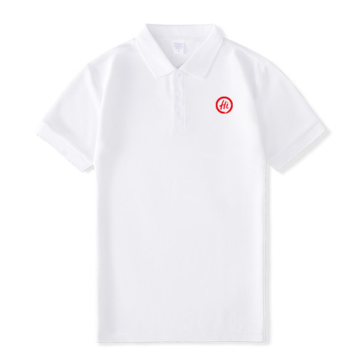 海底捞火锅店员工作服短袖polo衫定制印logo工装定做印字T恤前台