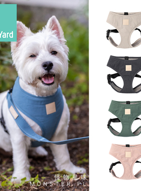 Fuzzyard Life全棉一体式胸背狗狗牵引牵狗绳背心式遛狗小型犬