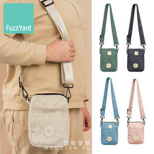 Fuzzyard Life灯芯绒遛狗包斜挎包轻巧便携遛狗宠物外出包芙滋雅