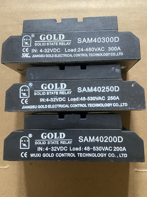 固特GOLD单相交流200A固态继电器SAM40200D 250D 300正品拆机
