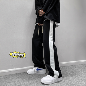 新款高街拖地垂感潮牌休闲加绒卫裤XZ616-TY228J