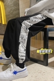 冬季新款卡通印花加绒加厚休闲裤卫裤TY241，男装休闲裤，星座512A（原616）
