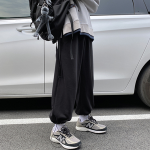 早秋宽松百搭纯版休闲九分卫裤TY028P45控58