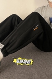 港风新款百搭笑脸魔术贴加绒卫裤TY046P55控68，男装休闲裤，星座512A（原616）