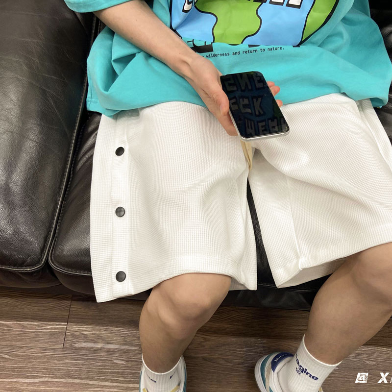 XZ616夏季新款华夫格排扣短裤五分裤TY321P30控39,男装休闲裤,星座512A（原616）