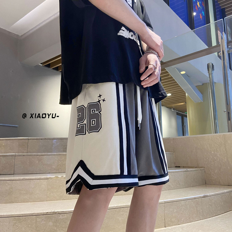 XZ616夏季新款自制刺绣拼接五分裤休闲运动短裤TY322P45控55,男装休闲裤,星座512A（原616）