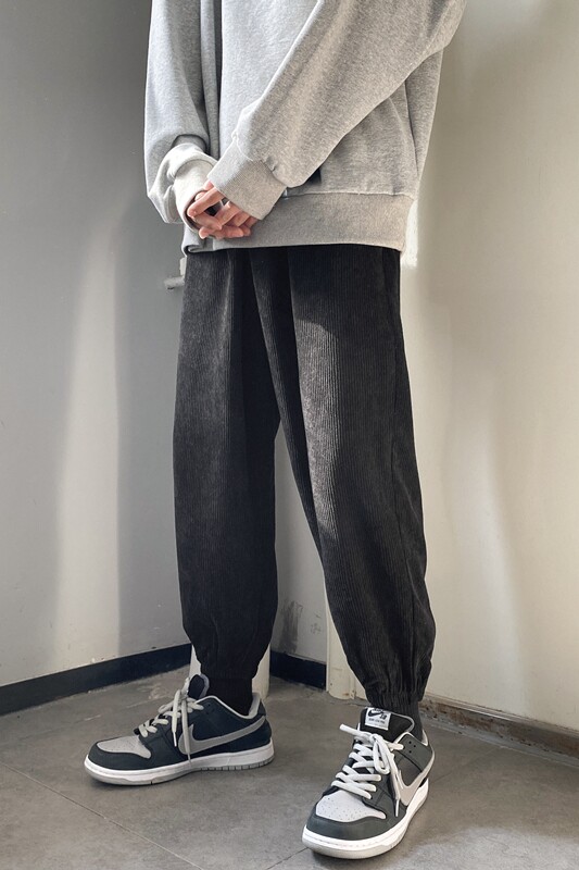 运动裤XZ616秋冬季灯芯绒束脚长裤百搭休闲裤TY039-P45控58,男装休闲裤,星座512A（原616）