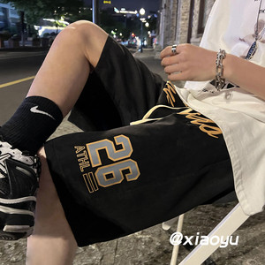 XZ616 夏季新款宽松百搭发泡字母篮球裤  TY349 P35控49图片