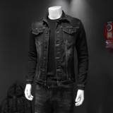QT5027/H6003/P185冬季男士夹棉加厚牛仔衣，男装夹克，钱塘730-1