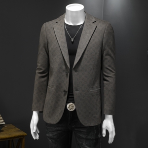 XZ88026/P175羊毛混纺西服外套男商务休闲单西上衣暗纹灯芯绒图片