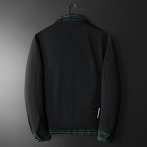1新风格冬季呢料拼接青果领羽绒服男士修身Y88023/P280 大货图片