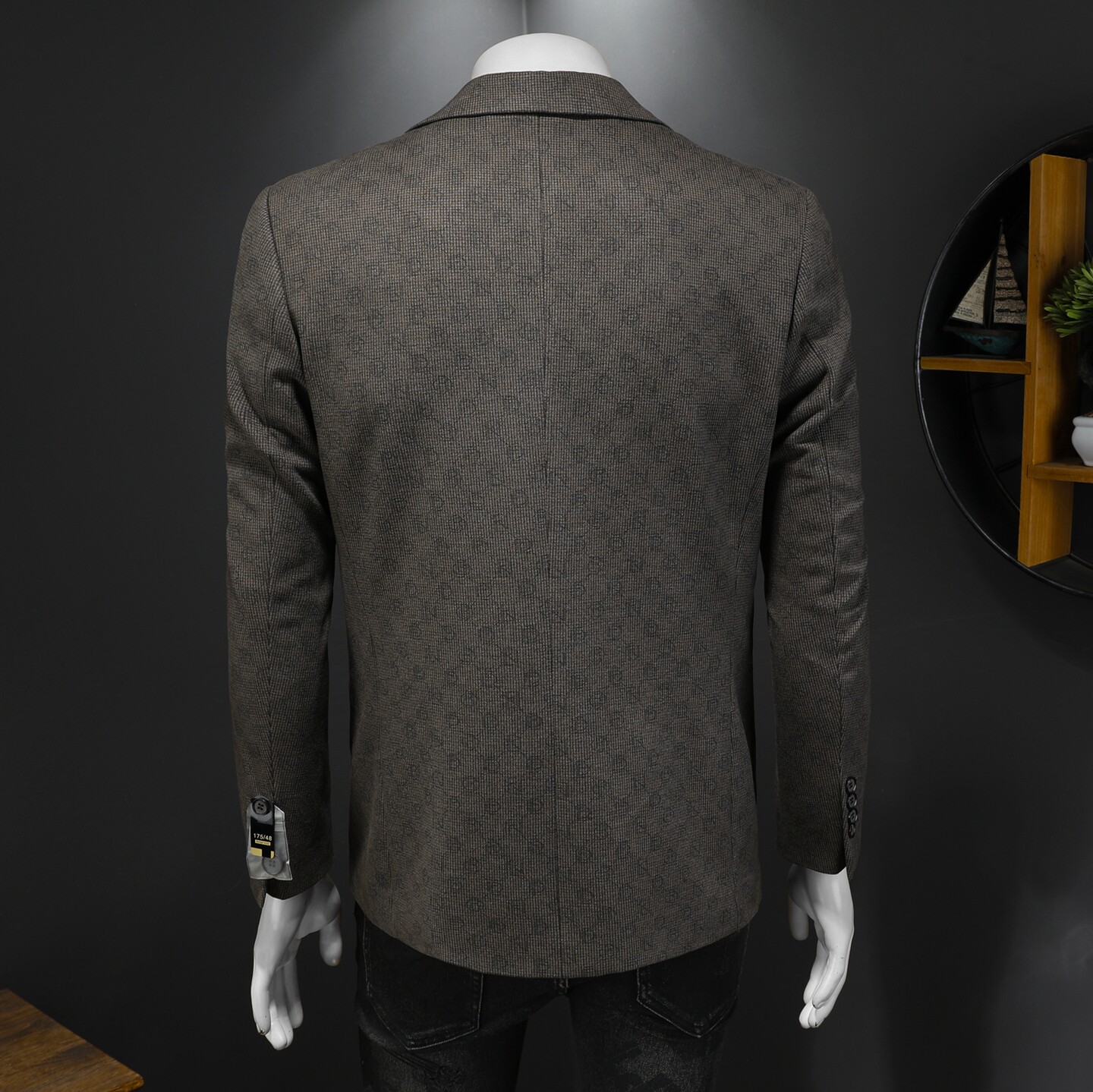 XZ88026/P175羊毛混纺西服外套男商务休闲单西上衣暗纹灯芯绒,男装西服,钱塘730-1