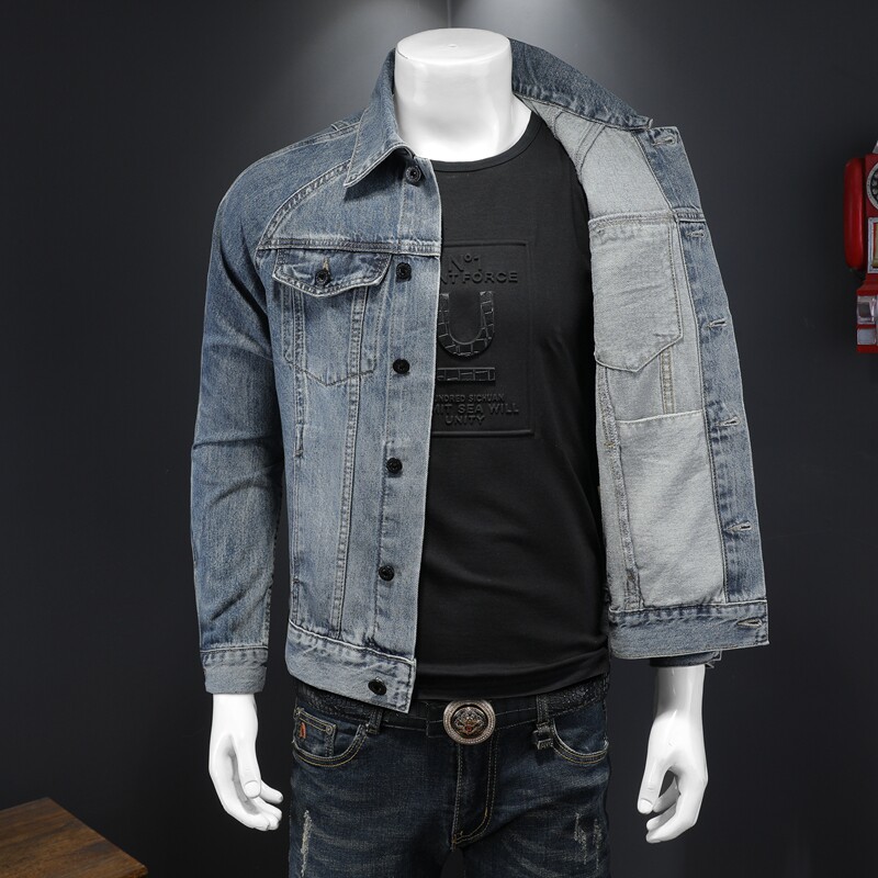 QT5027/D6603/P145高品质牛仔外套男修身,男装夹克,钱塘730-1
