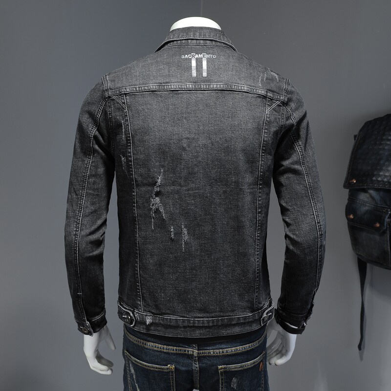 730/D8838/P145春款弹力牛仔外套男新款,男装夹克,钱塘730-1