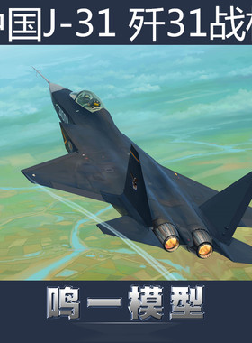 小号手拼装飞机模型1/72中国歼击机J31战斗机2014年珠海航展01666
