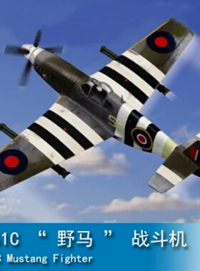 小号手HOBBY BOSS 1/72 P-51C “ 野马 ” 战斗机 80243