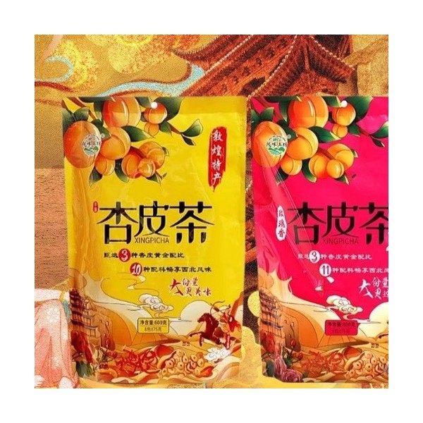 陇味工坊敦煌特产杏皮茶三种杏干十种配料大容量大包装实惠装酸甜