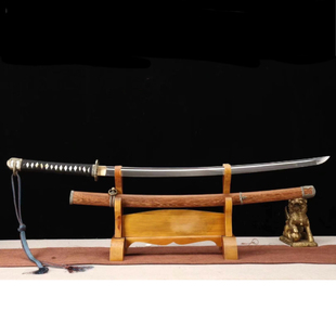 龙泉刀剑武士刃手工锻打德川野太刀防身冷兵器一体刀Katana未开刃