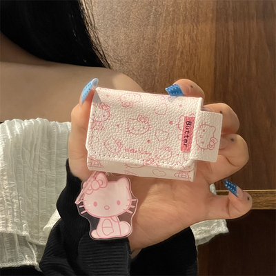 翻盖包波点爱心kt耳机保护套