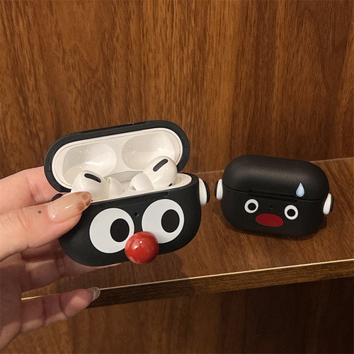 流汗红鼻子表情耳机套