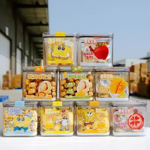 百味起义磨牙棒多味花生蟹黄味花生果粒乳酪榴莲爆脆脆饼干即食