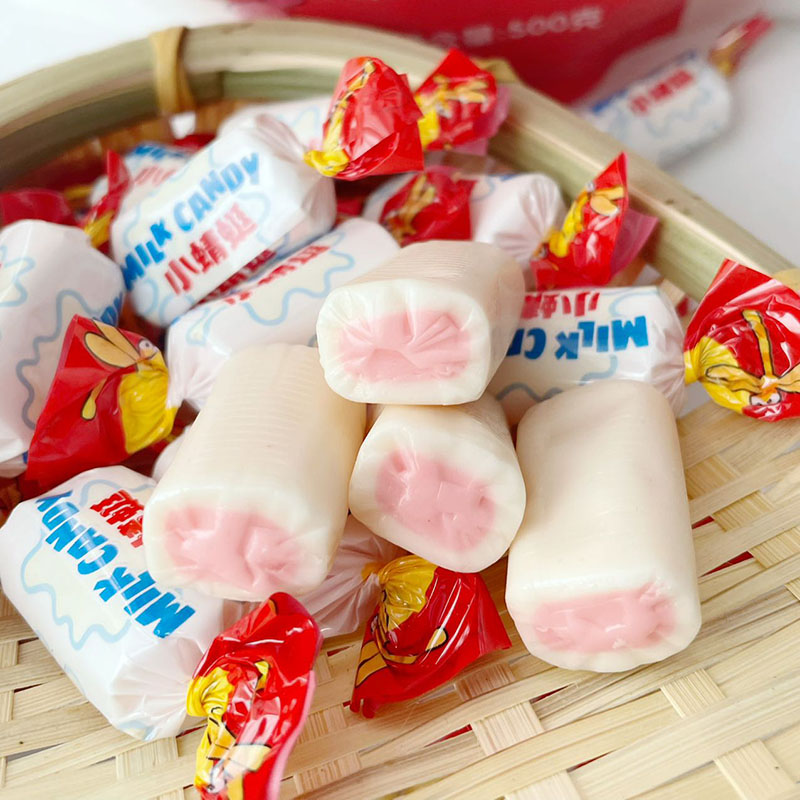 熊三岁奶糖两口味夹心奶糖